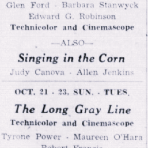 Advertisement, The Brookings-Harbor Pilot, October 18, 1956: 4. Historic Oregon Newspapers.