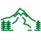 Mt hood green graphic