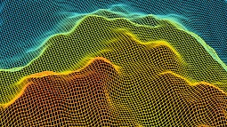 News header for BBC story. Shows a heatmap of a mountain range.