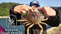 Student with crab