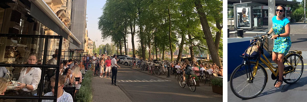Photo of Rebecca Lewis and Amsterdam