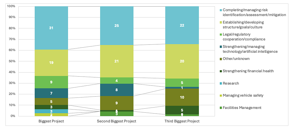 2025 Top Projects Identified in ERM Survey