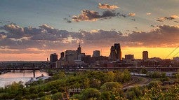 St Cloud skyline at dusk