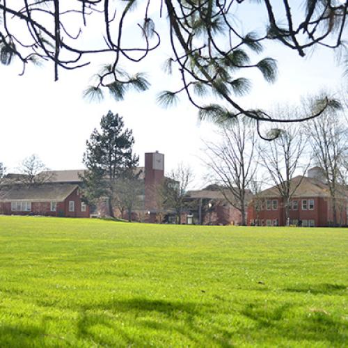 Knight Library South Lawn