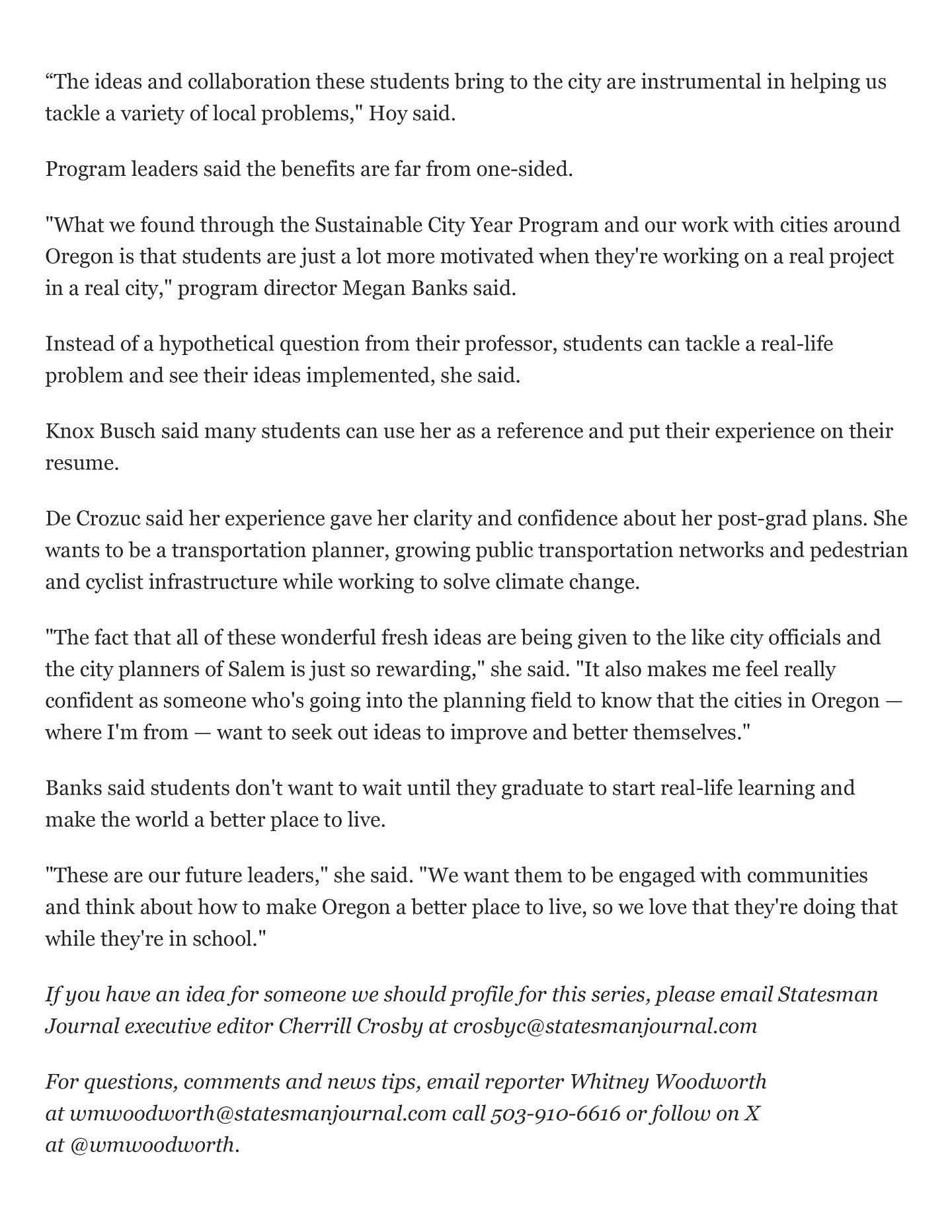 Statesman Journal: Meet our Mid-Valley (4/4)