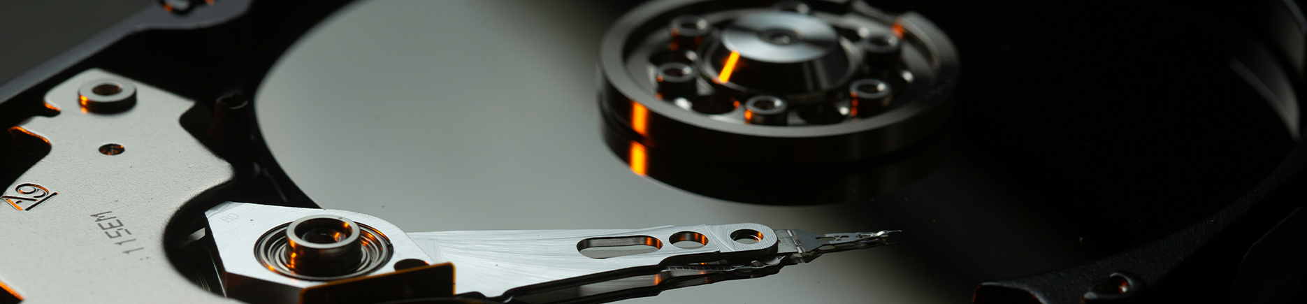 Parts inside a hard drive