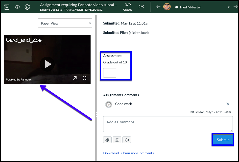 Grade Video