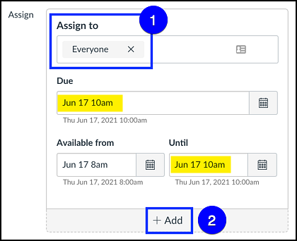 Canvas add student to give additional quiz time