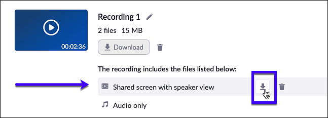 Zoom Cloud download screen