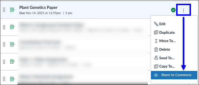 Share Canvas Content to Commons