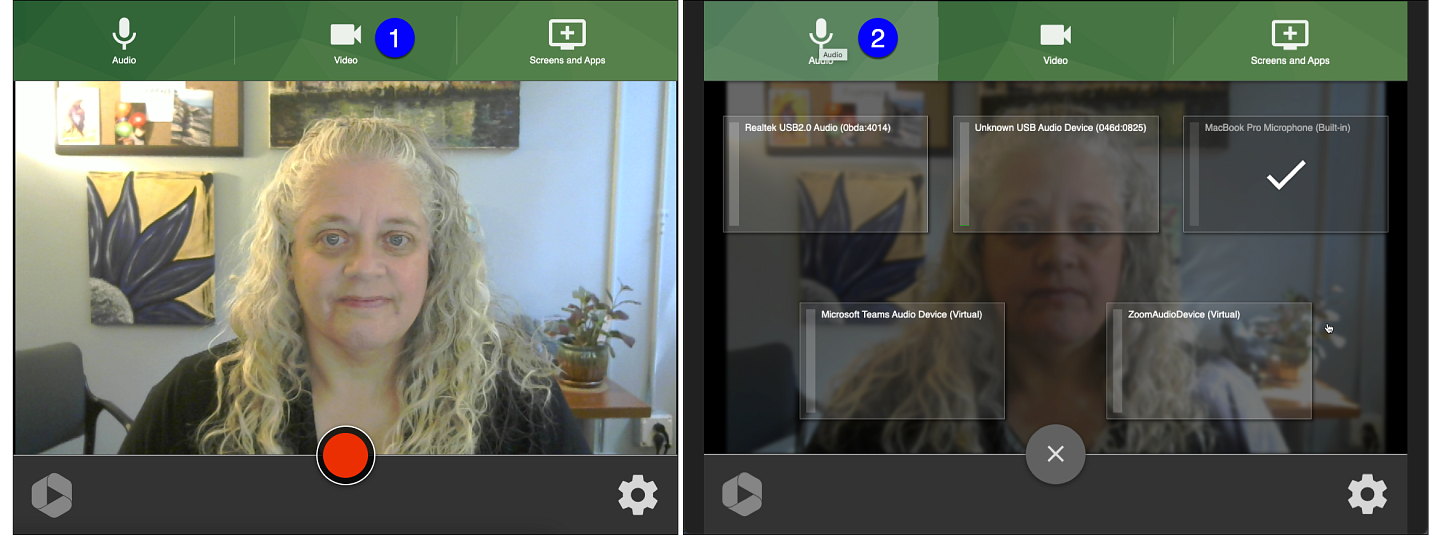 Panopto Capture video and audio screens