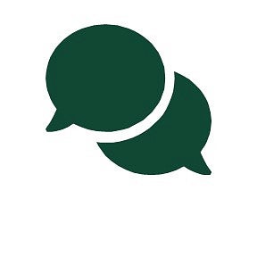 Two speech bubbles icon