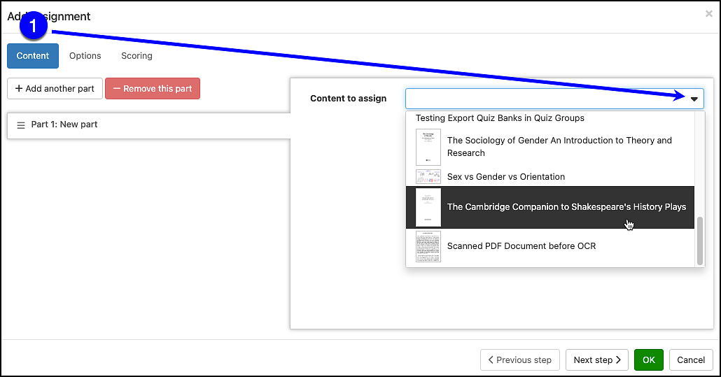 perusall add assignment assign content