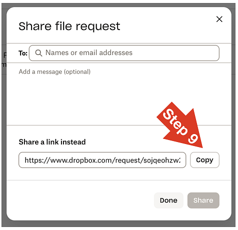 Step 9 - Sharing The Link