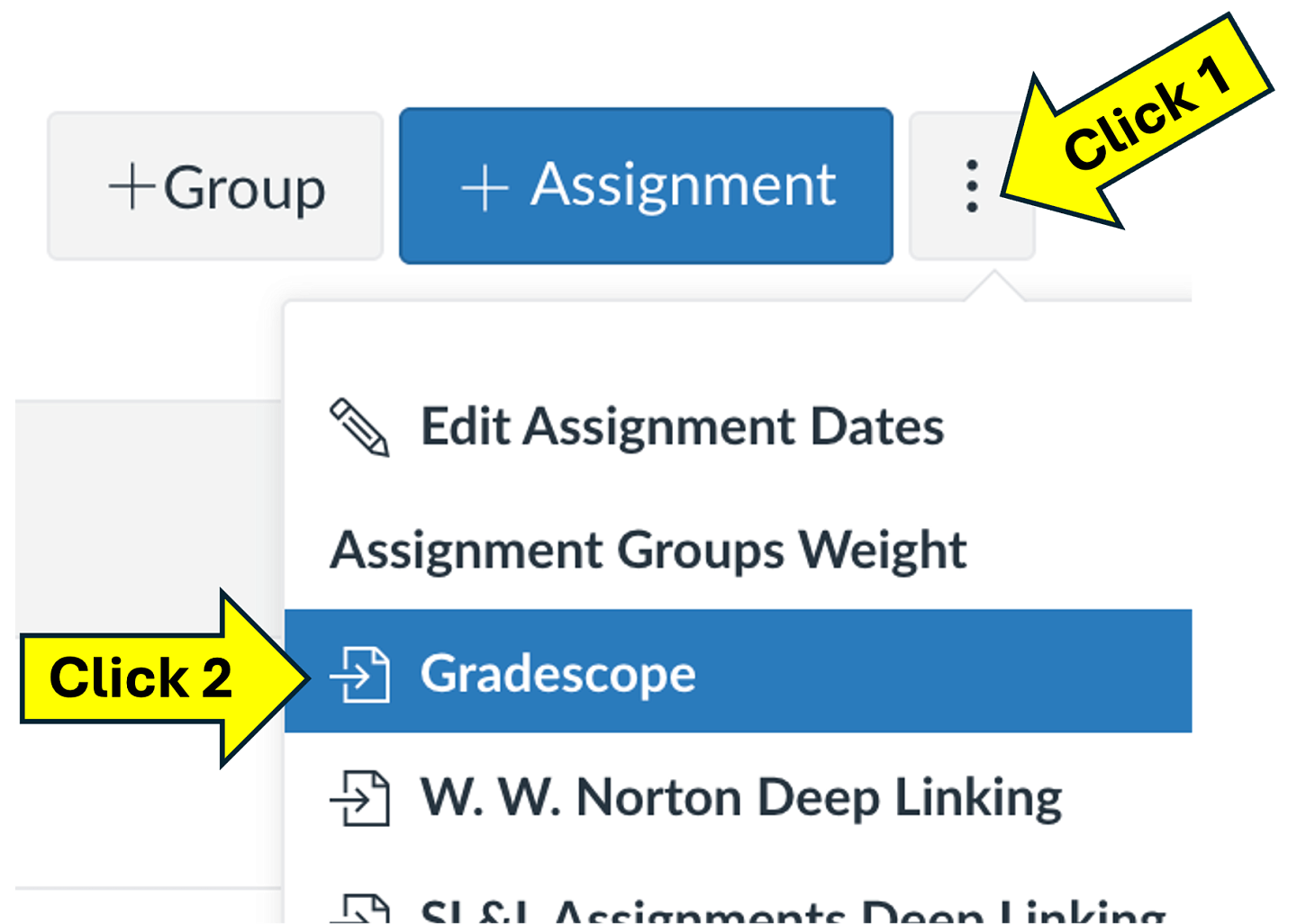 Signing into Gradescope from Canvas