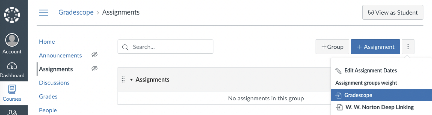 Assignment Window