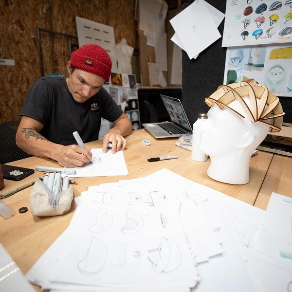 student doing product design