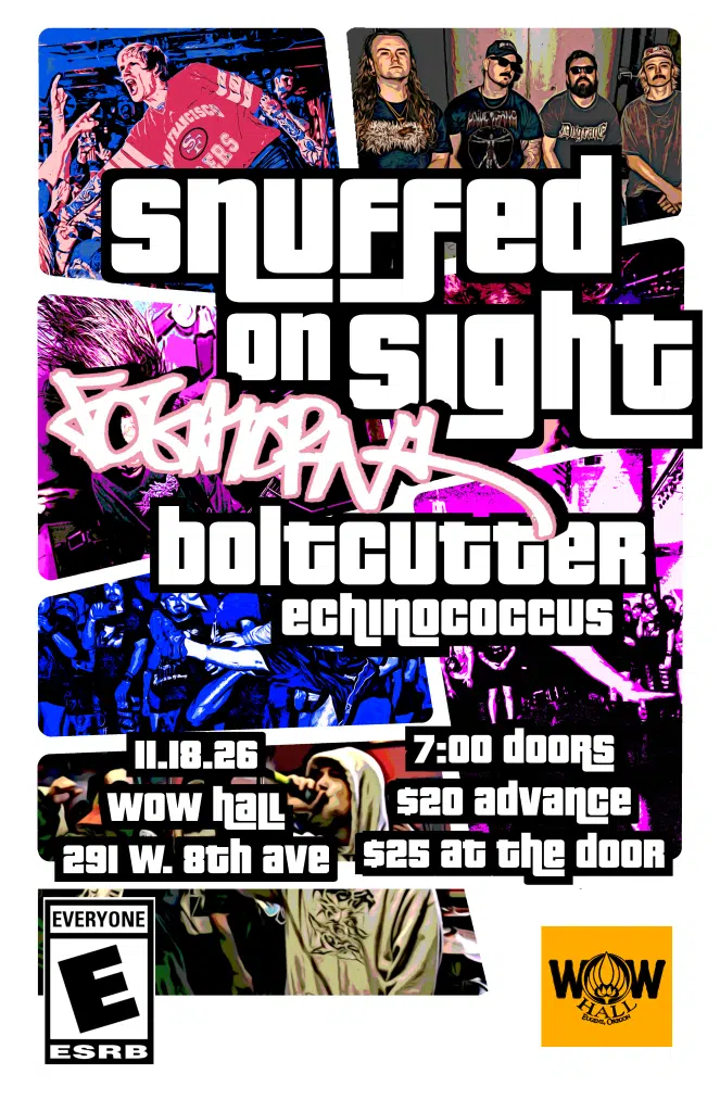 Tour poster for Snuffed on Sight