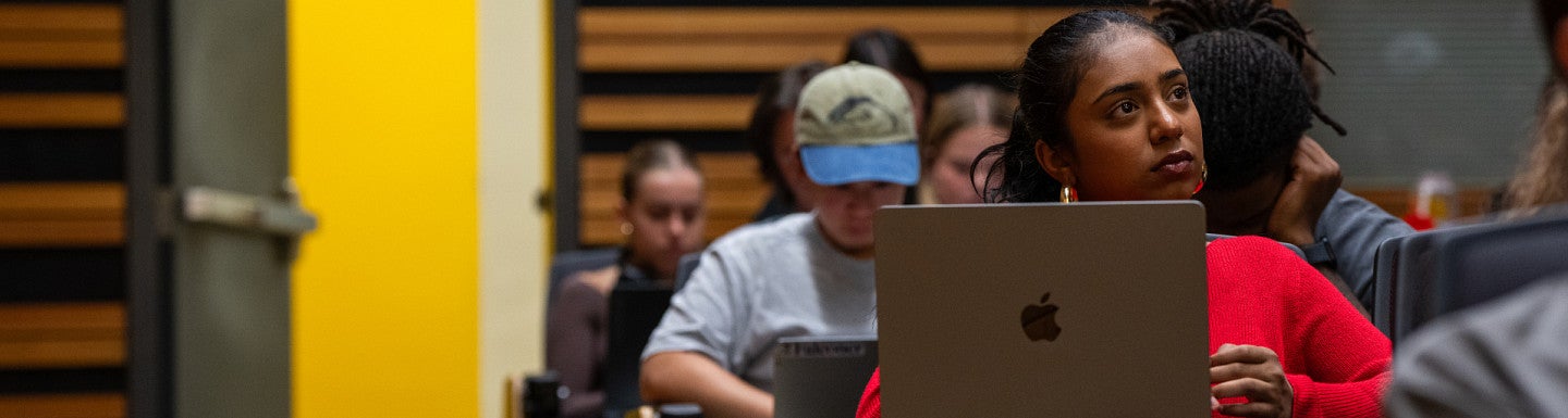 students in lawrence 115 lecture class