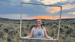 Zoey Bailey at the North Great Basin Experimental Range in eastern Oregon