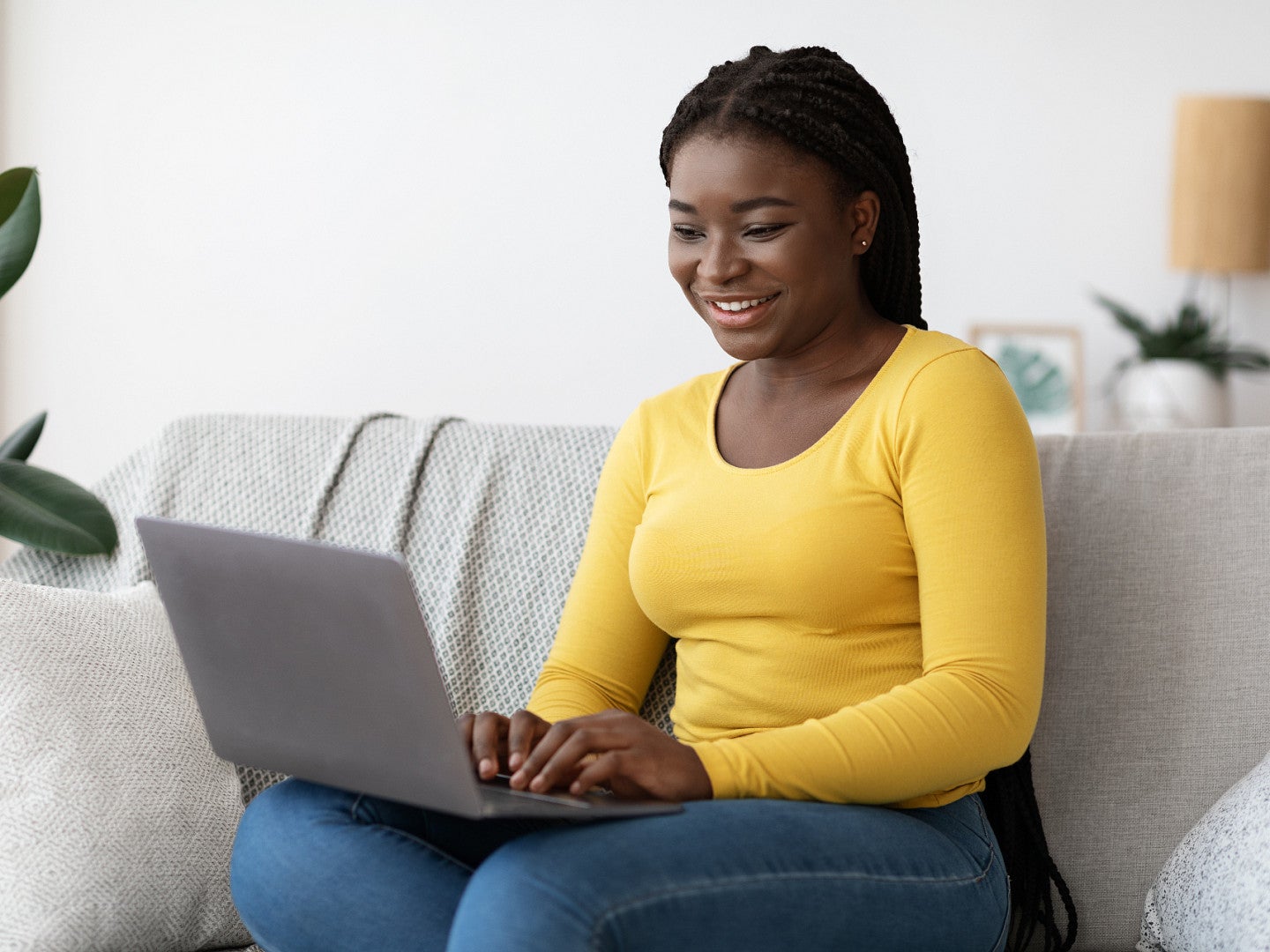person on laptop