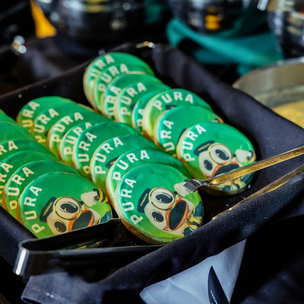 Cookies with the PURA logo