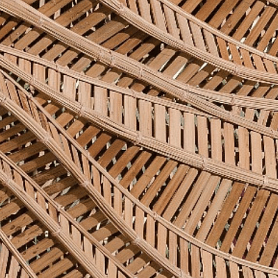 Close up of an indigenous basket weave