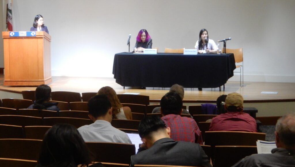 Panel 7 speakers featuring Thuy Nguyen, Hoang Thi Minh Hong, and Dinh Phuong Thao