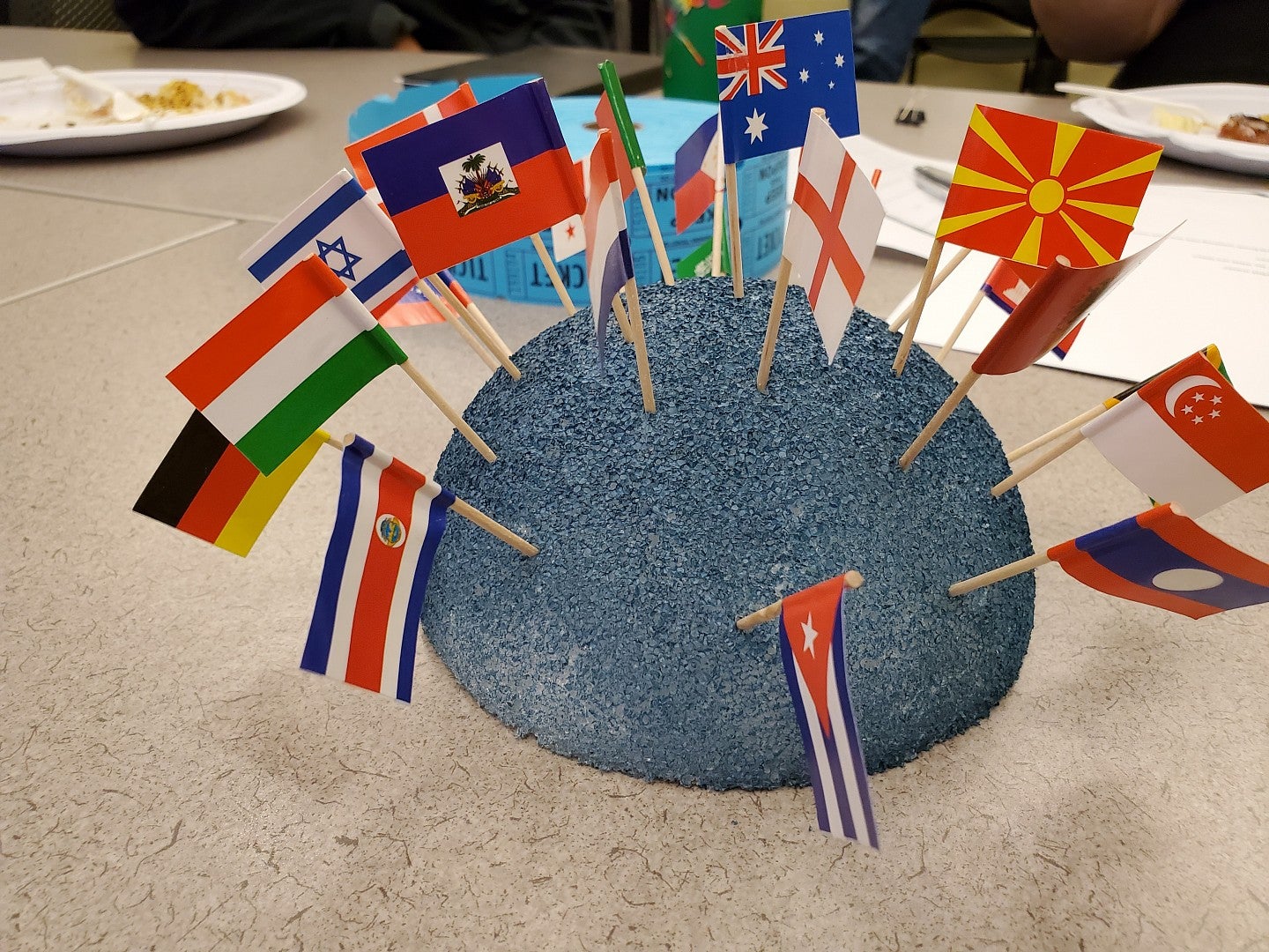 Decorations from the diversity potluck