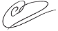 Line drawing of Kees's signature that looks like a heart