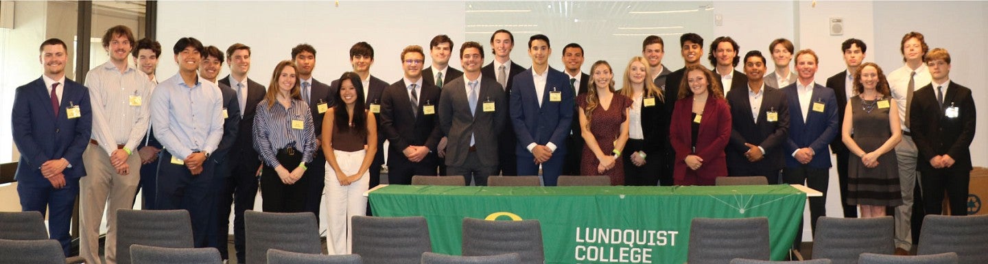Group photo of the attendees at the 2023 real estate event