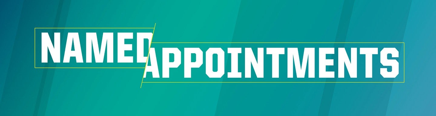 Named Appointments in white text against a blue background