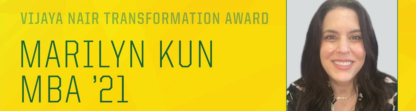 2020 Nair Award Goes to Marilyn Kun, MBA '21