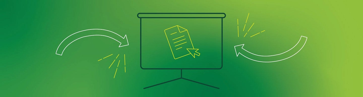 Lineart graphic design against a green background