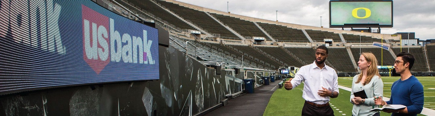 Warsaw Center students explore Autzen Stadium