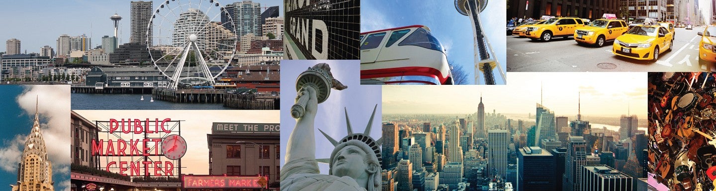 Real-World New York and Seattle