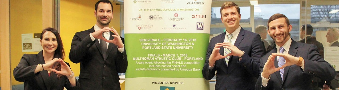 Oregon MBA students throw their O at the ACG Cup competition