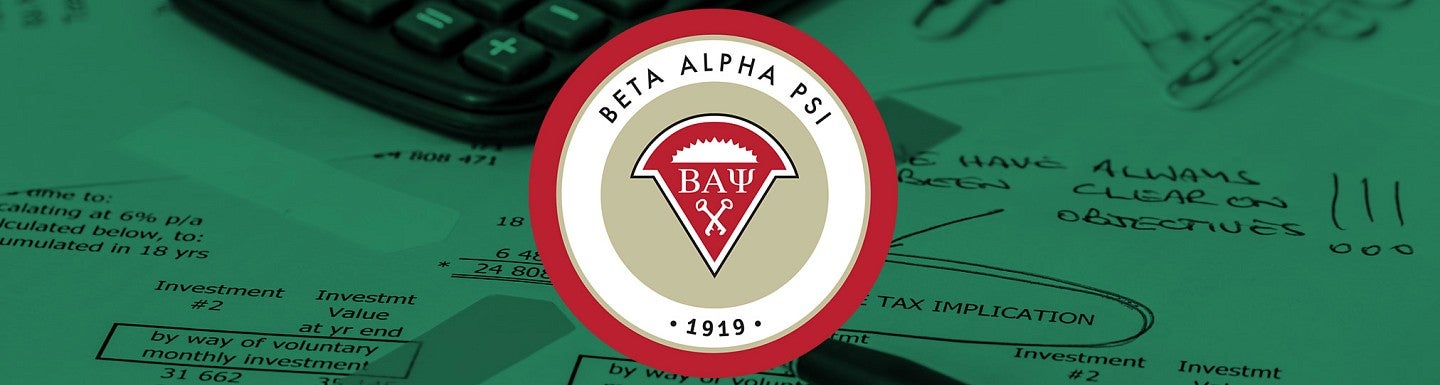 BAP logo against background of tax paperwork