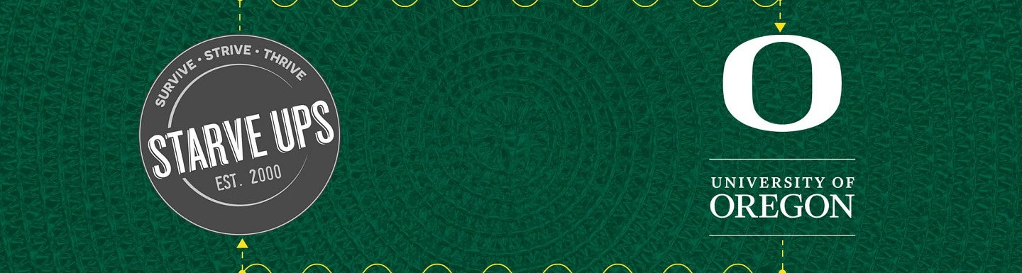 StarveUps and University of Oregon logos