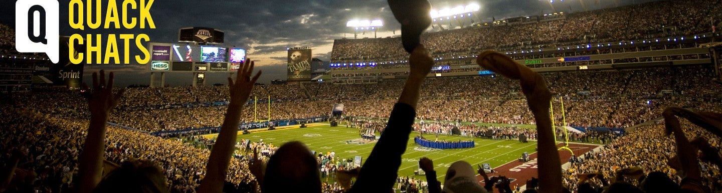 Crowd cheers for Thunderbirds at the Super Bowl