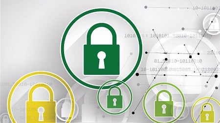 Simple icon art of locks
