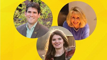 Photos of (from left to right) Nathan Lillegard, Emily Darchuk, and Anne Marie Levis