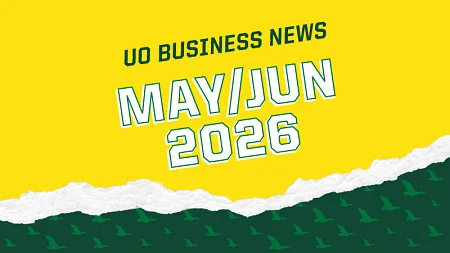 The text -UO Business News, May/Jun 2026-