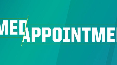 Named Appointments in white text against a blue background