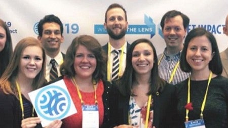 Group photo of Net Impact students