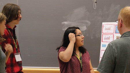 High school students present their SAIL projects