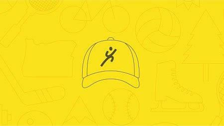 Drawing of a hat with Warsaw Center logo