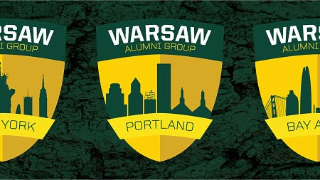 Seals of the three regional Warsaw Alumni Groups