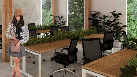Plan design for a co-working space