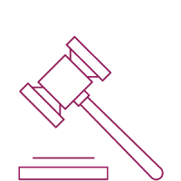 Gavel icon to illustrate legislation